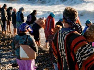 Trawn itinerante mapuche en defensa del río Chubut