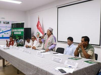 - Conferecia de prensa de la Asociación Interétnica de Desarrollo de la Selva Peruana (Aidesep) y la Organización Regional de Pueblos Indígenas del Oriente (Orpio). Foto: Aidesep