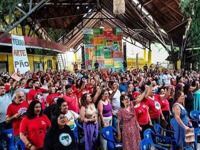 - Reunião da Coordenação Nacional do Movimento dos Trabalhadores Rurais em Belém (PA): cerca de 400 dirigentes estão presentes no evento - Foto: Divulgação/MST.