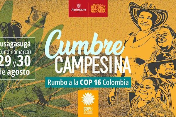 La Vía Campesina participa en la Cumbre Campesina rumbo a la COP16 Colombia