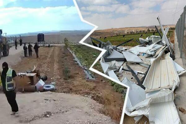Fuerzas israelíes demuelen unidad de multiplicación de semillas del banco de semillas de la UAWC en Hebrón